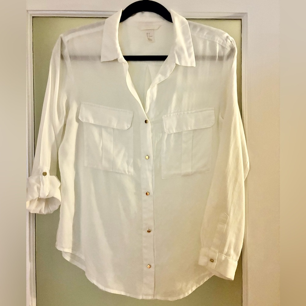 Cargo shirt, versatile, 100% lightweight cotton